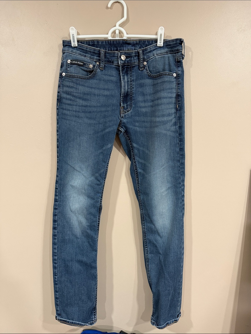 Calvin Klein Men’s Slim Straight Blue Denim Jeans 32x32